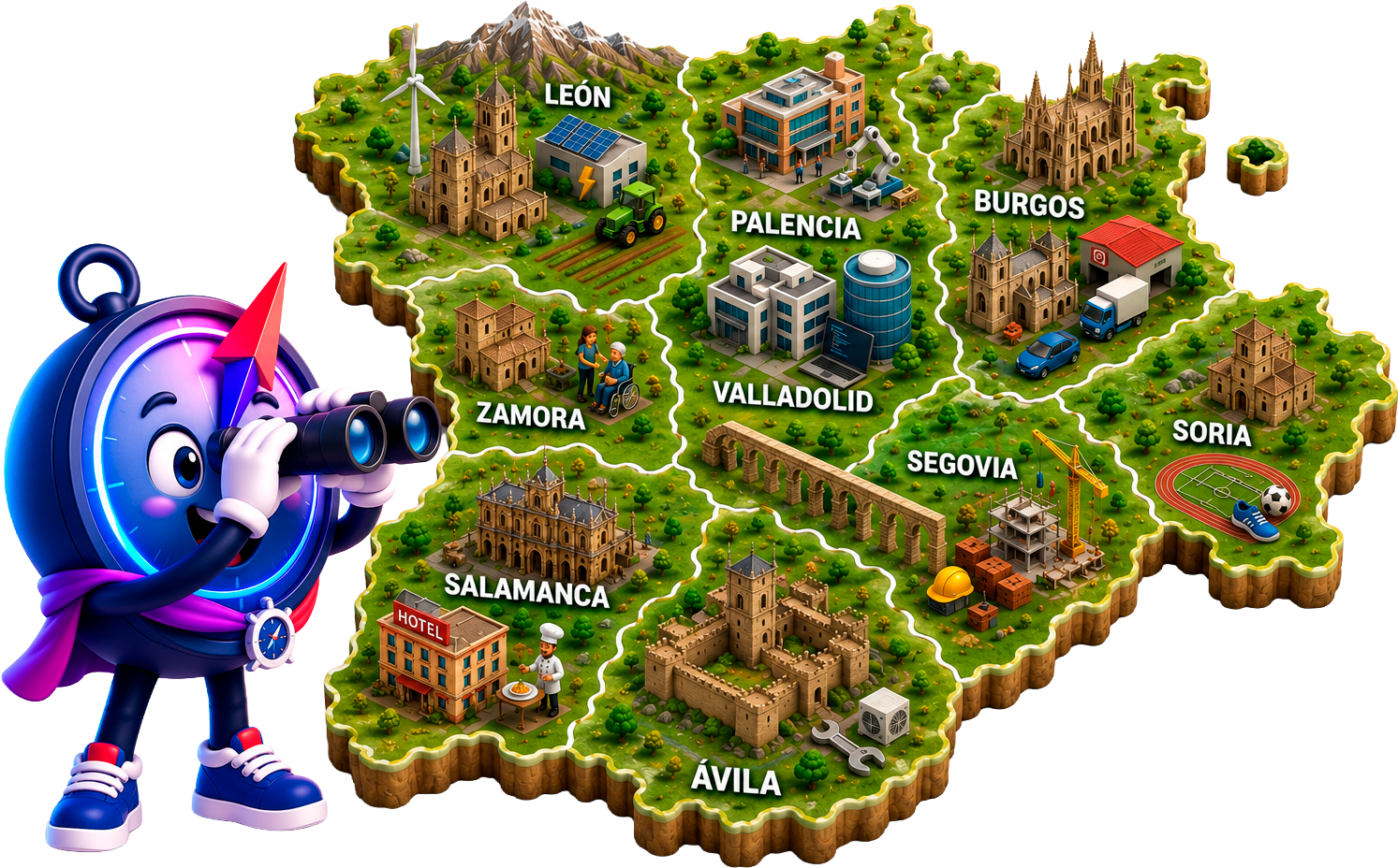 ORI con un mapa de la Formación Profesional de Castilla y León
